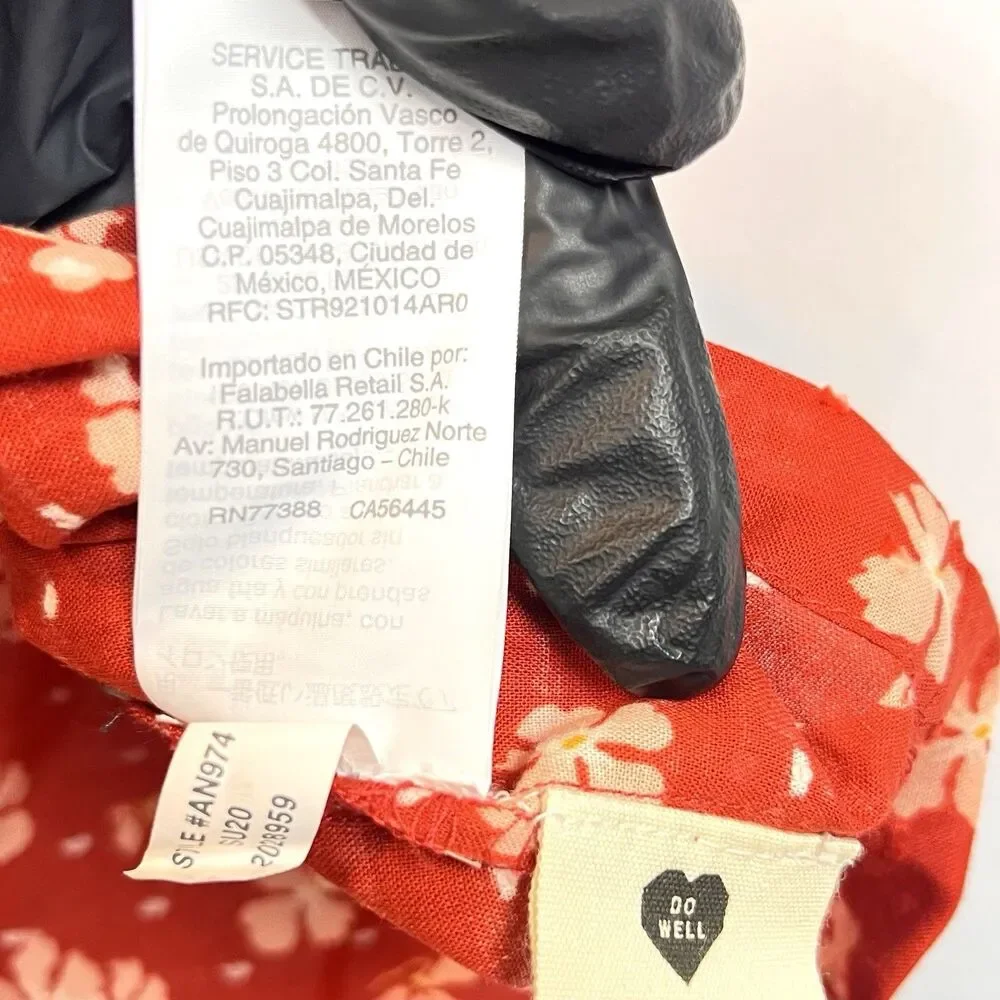 Madewell Puff-Sleeve Button-Front Top Womens Small Swiss Dot Happy Hibiscus